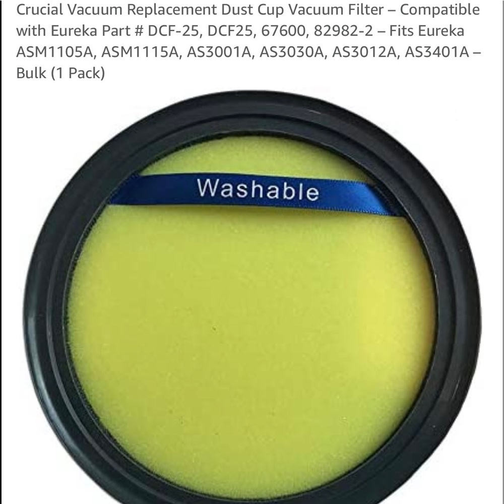 Replacement Dust Cup Vacuum Filter-Eureka